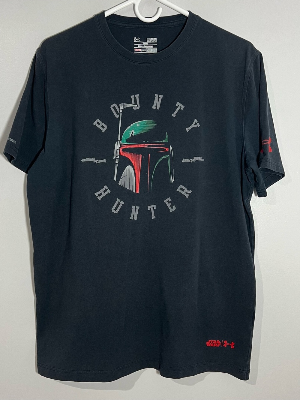 Under Armour Star Wars Boba Fett Black Loose Short Sleeve T-Shirt Men’s Medium